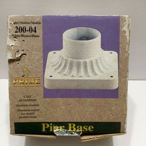 Pier Base White 200-04 Prime Cast Aluminum